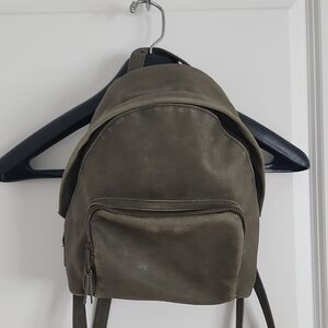Universal Thread Suede‎ Olive Green Mini Backpack Bag